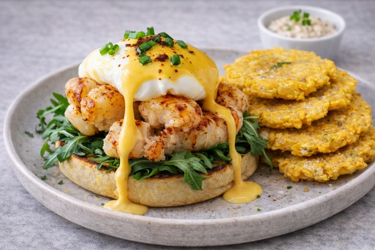Poached Egg & Lobster Toast