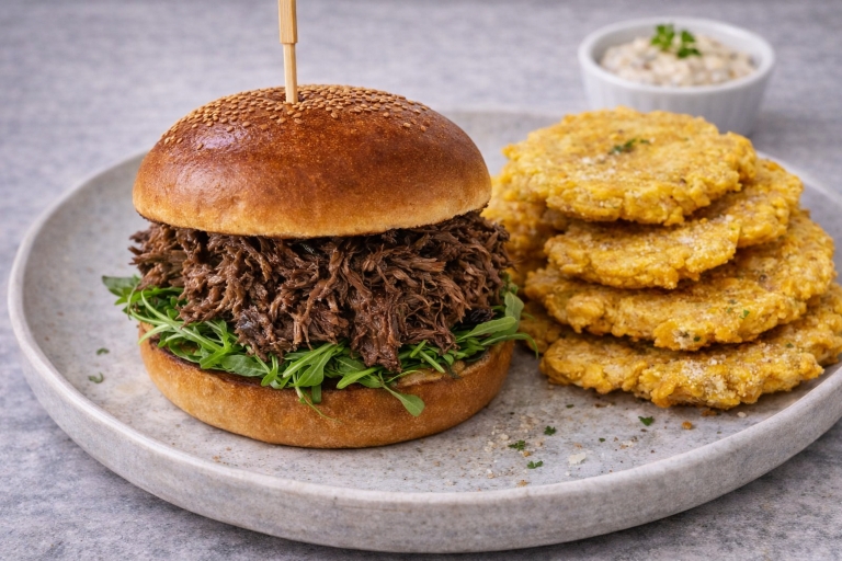 Pulled Beef Brioche Burger