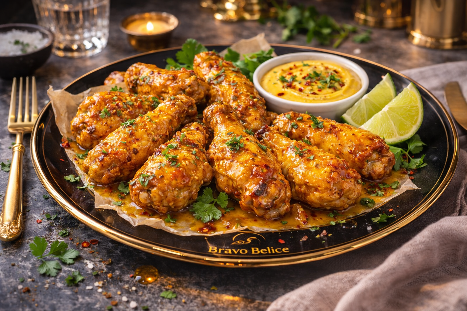 Hähnchen: Tropical Mango Chicken Wings 8 stk.